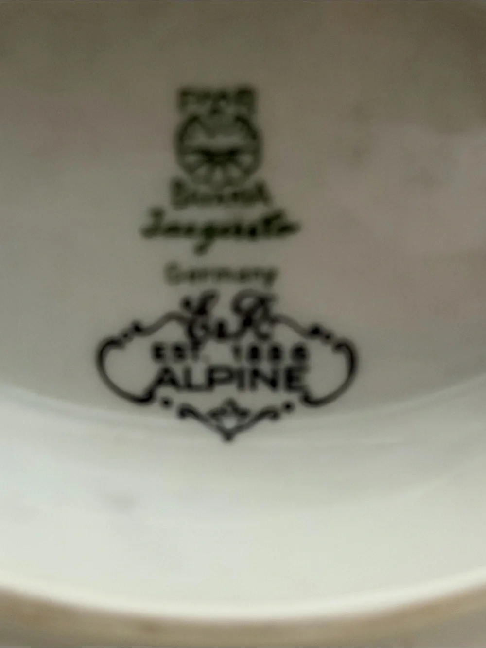 Vin PMR Bavaria Jaegar & Comapny Gravy Boat w Underplate Gold Trim